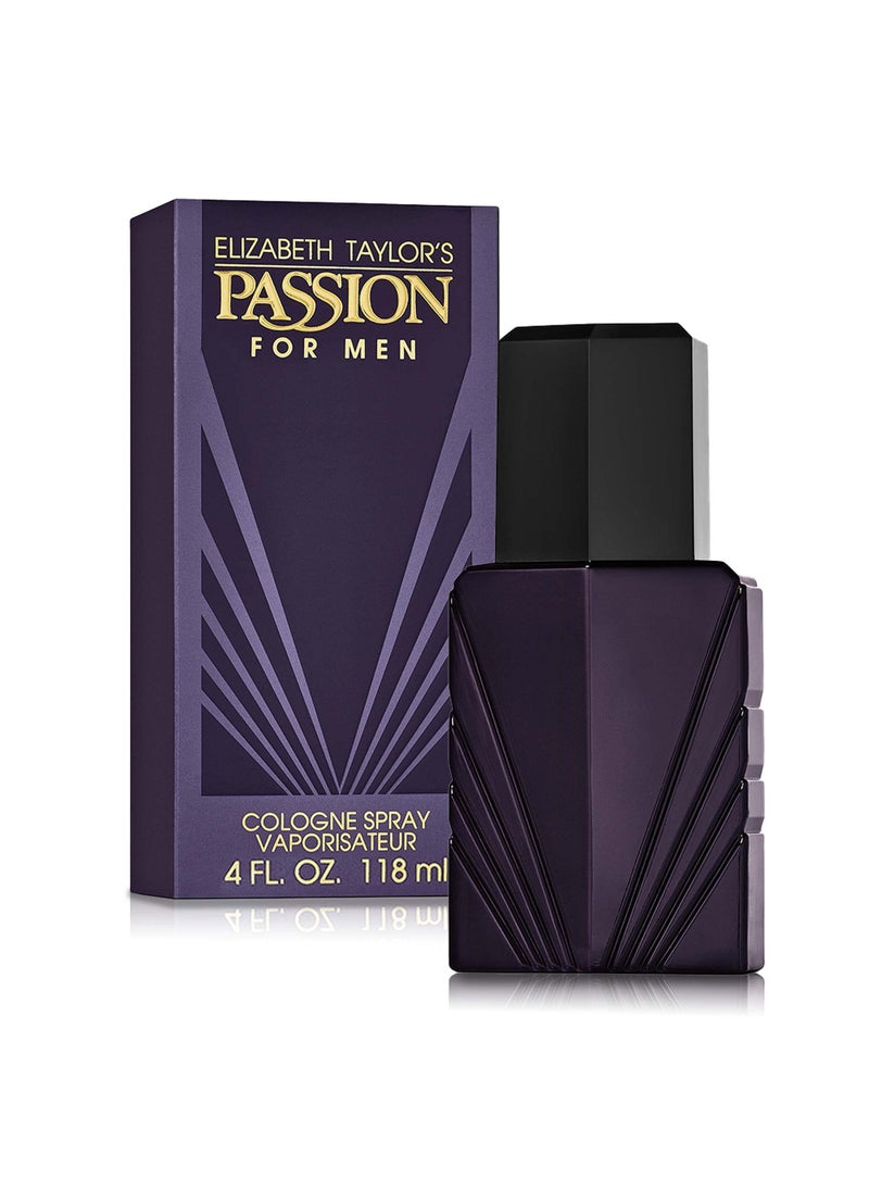 Men's Cologne Fragrance Spray by Elizabeth Taylor, Passion, 4 Fl Oz