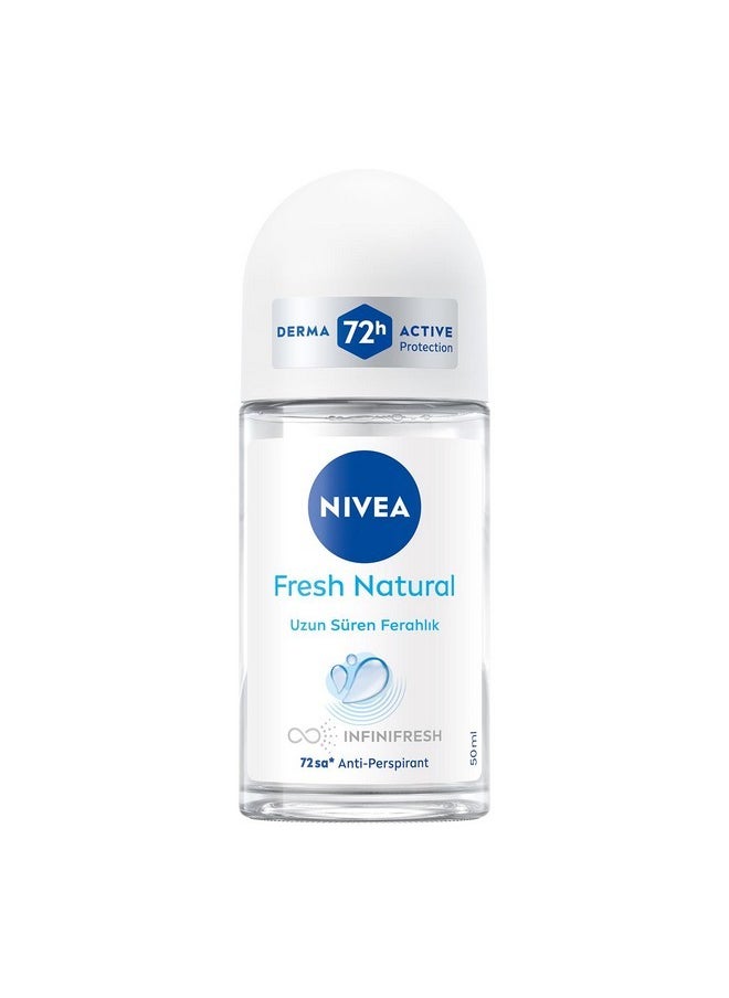Nivea Fresh Natural Roll-On Deodorant Pack of 3 x 50 ml