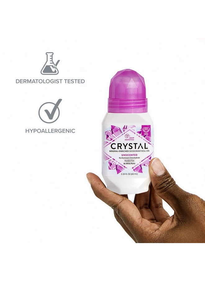 Crystal Body Deodorant Roll-On-2.25 oz, 2 pack