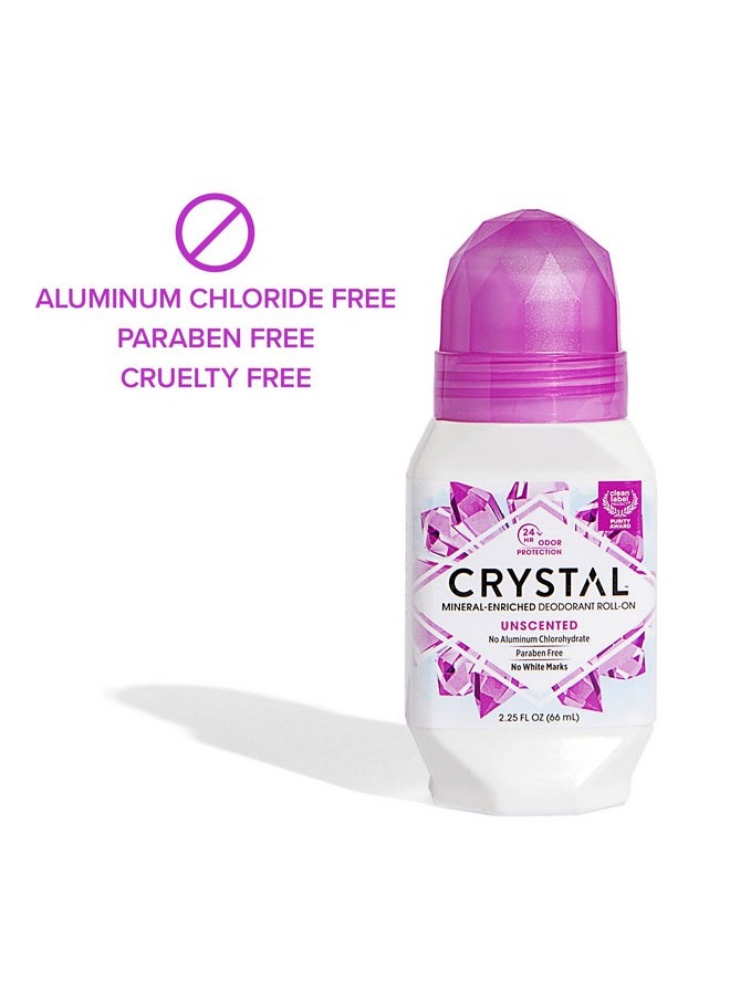 Crystal Body Deodorant Roll-On-2.25 oz, 2 pack