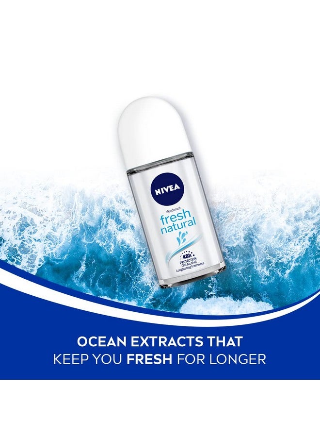 Nivea Fresh Natural Roll On, 50Ml