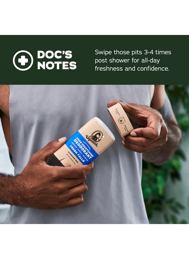Dr. Squatch Natural Deodorant for Men - Odor-Squatching Men's Deodorant Aluminum Free - Maverick Musk + Wood Barrel Bourbon (2.65 oz, 2 Pack)