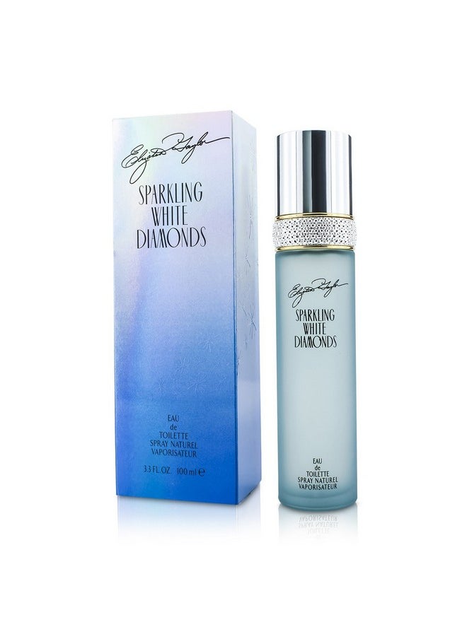Elizabeth Taylor Women's Perfume, Sparking White Diamonds, Eau De Toilette EDT Spray, 3.3 Fl Oz