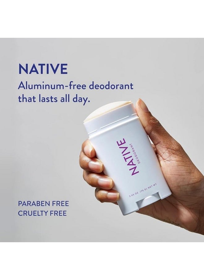Native Deodorant Contains Naturally Derived Ingredients, 72 Hour Odor Control | Deodorant for Women and Men, Aluminum Free with Baking Soda, Coconut Oil and Shea Butter | Lavender & Rose, 2-Pack