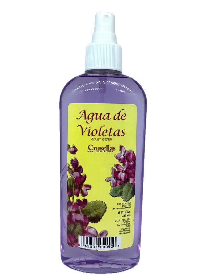 Agua de Violetas (Violet Water) Pump Spray 8 Fl. Oz.