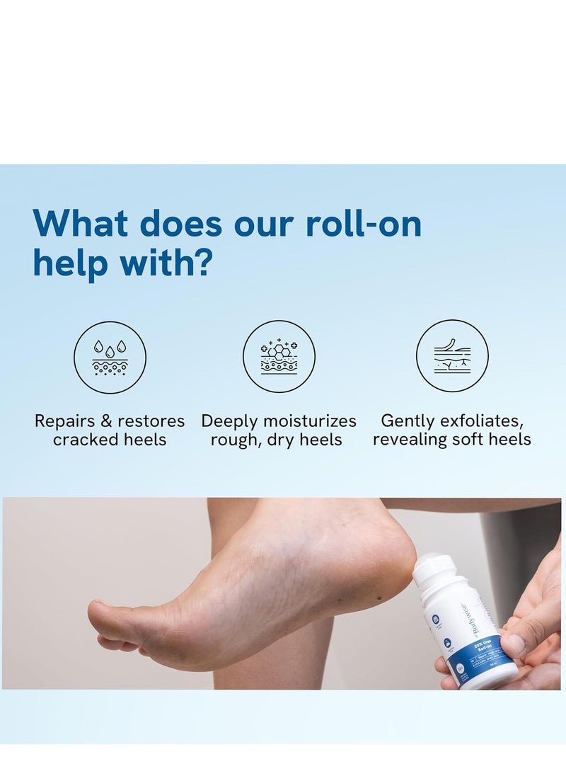 Be Bodywise 20% Urea Foot Cream Roll On 50ml | For Dry & Cracked Heels | With 2% Lactic Acid, Olive Oil & Vitamin E | Helps Repair and Moisturise Cracked Heels