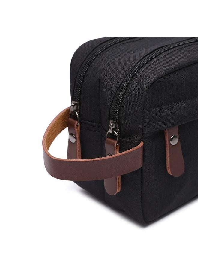 Men's toiletries Travel Kit for Men Travel Toiletry Kit Packing Cubes for Travel Travel Organizer Bags（black.1pcs）