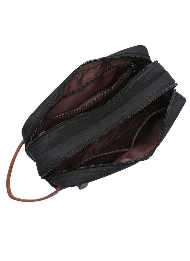 Men's toiletries Travel Kit for Men Travel Toiletry Kit Packing Cubes for Travel Travel Organizer Bags（black.1pcs）