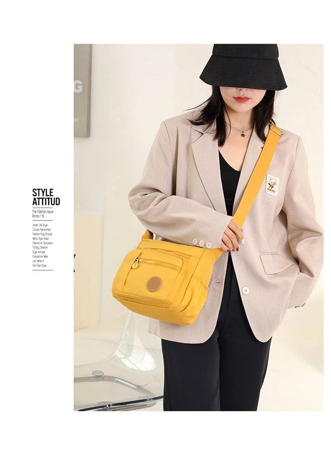 Women Shoulder Bag Fashion Print Multi Pockets Large Capacity Adjustable Strap Crossbody Bag Mummy Bag for Outdoor