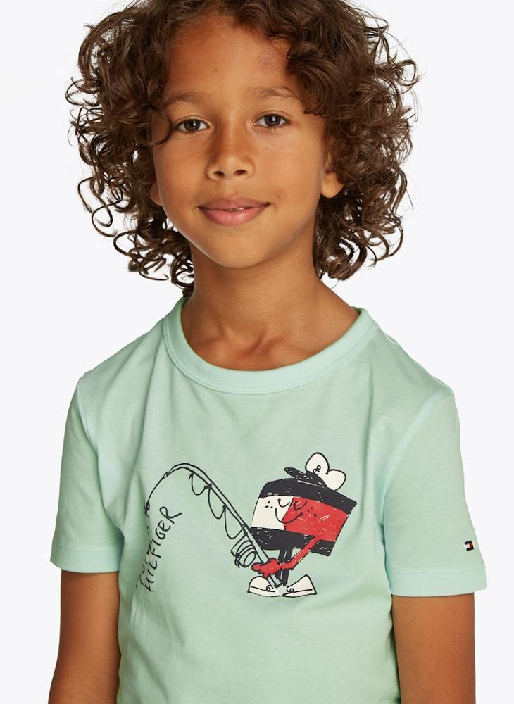 Kids Fun Flag Crew Neck T-Shirt