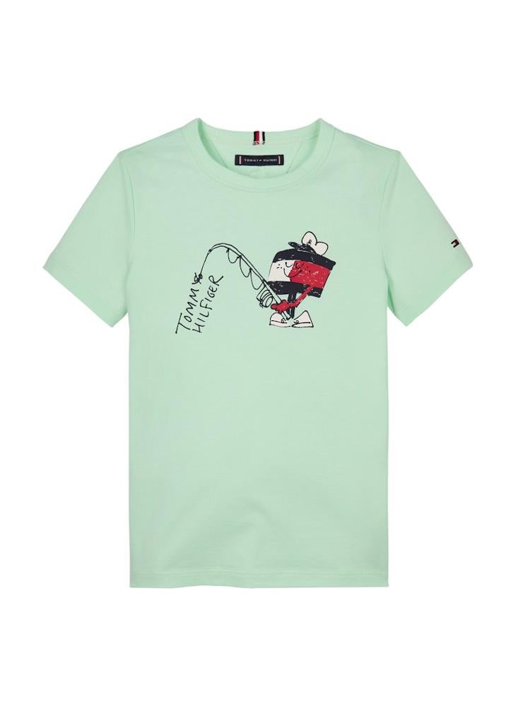 Kids Fun Flag Crew Neck T-Shirt