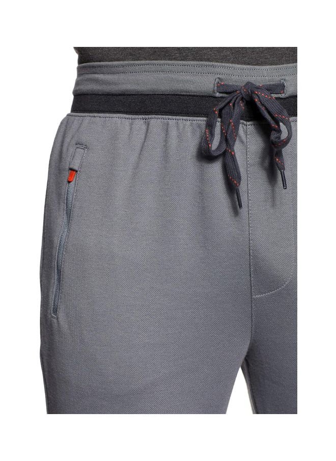 Jockey AM05 Men Super Combed Cotton Rich Pique Fabric Slim Fit Joggers with Zipper Pockets