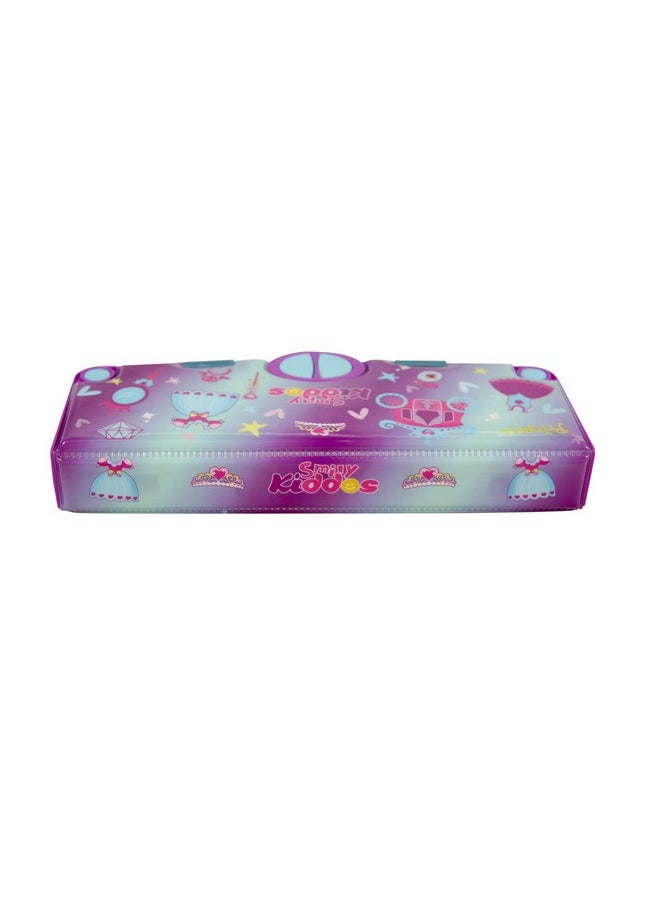 Pop Out Pencil Box | Multi Functional Pencil Box For Kids | Pop Out Pencil Box | Best Return Gifts To Kids | Stationery For Children (Princess Purple)