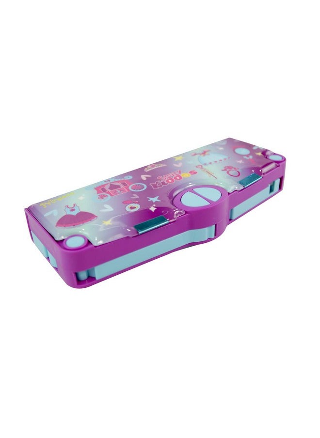 Pop Out Pencil Box | Multi Functional Pencil Box For Kids | Pop Out Pencil Box | Best Return Gifts To Kids | Stationery For Children (Princess Purple)