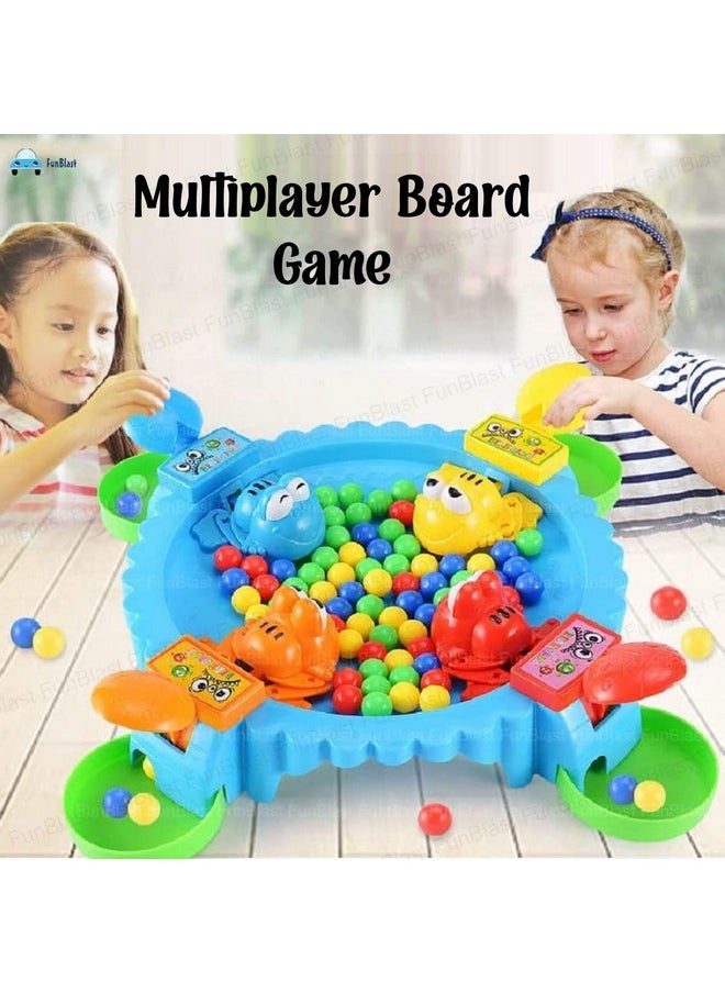 FunBlast Hungry Frog Game for Kids - Beads Frog Eating Board Game, Table Top Desktop Finger Toy Game for Kids, Hungry Frog Eating Board Game, Family Board Games for Kids (2-4 Player)
