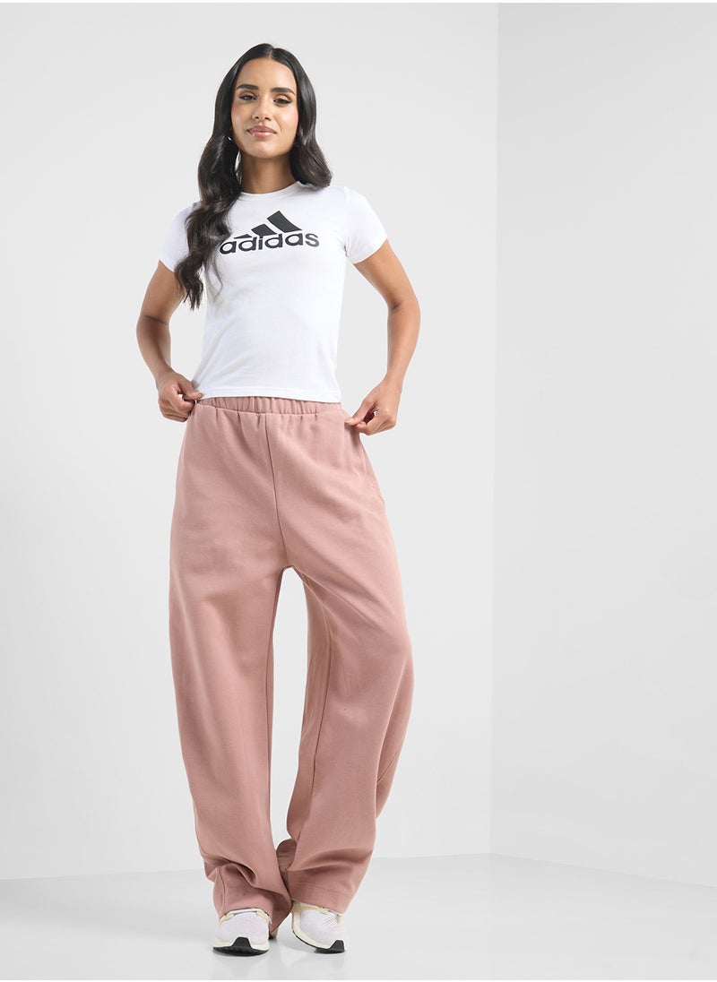 City Escape Doubleknit Barrel Pants