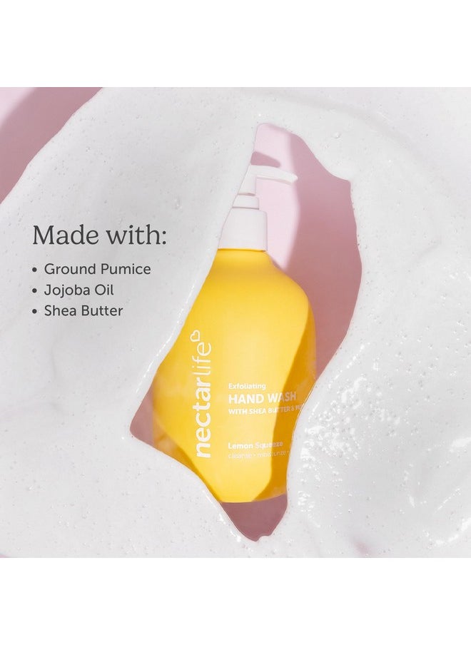 Nectar Life Exfoliating Hand Wash with Shea Butter & Pumice, Lemon Squeeze, 3 Pack
