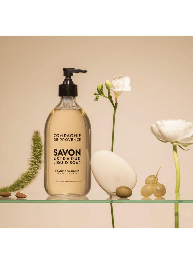 Compagnie de Provence Savon de Marseille Extra Pure Liquid Soap - Sensitive Skin - 10 Fl Oz Plastic Pump Bottle