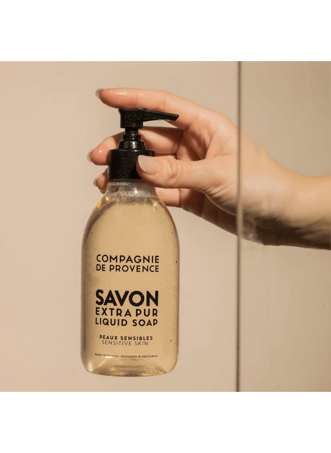 Compagnie de Provence Savon de Marseille Extra Pure Liquid Soap - Sensitive Skin - 10 Fl Oz Plastic Pump Bottle