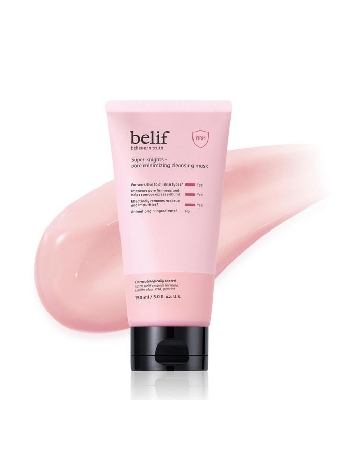 belif Super Knights - Pore Minimizing Cleansing Mask, 3-in-1 Facial Mask & Cleanser