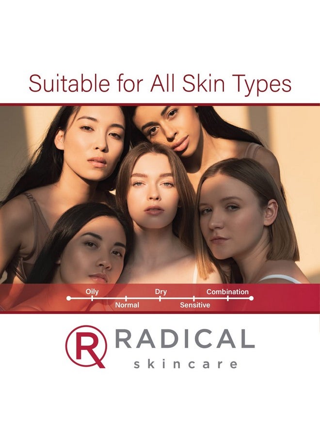 Radical Skincare Detox Charcoal Enzyme Peel - Powerful Formula w/ 11 Fruit Enzymes for Maximum Exfoliation | For All Skin Types Including Sensitive Skin | Cruelty & Paraben Free (1.7 oz, 2 Pack)