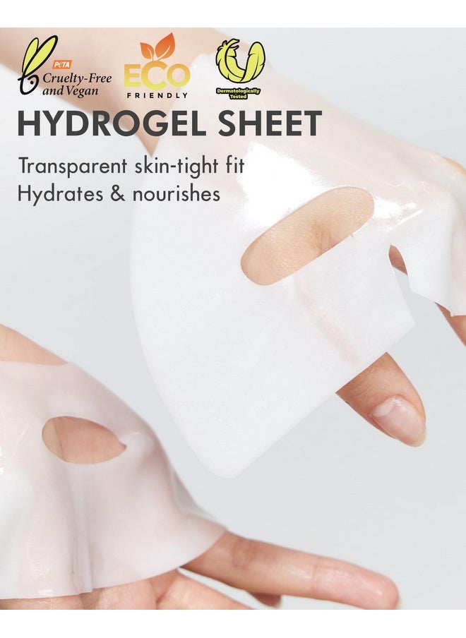 DERMAL Vitamin Hydrogel Melting Jelly Gel Mask 4ea - Korean Overnight Face Mask with Vitamin Complex - Anti Aging & Evens Skin for Radiant Skin - Korean Skincare