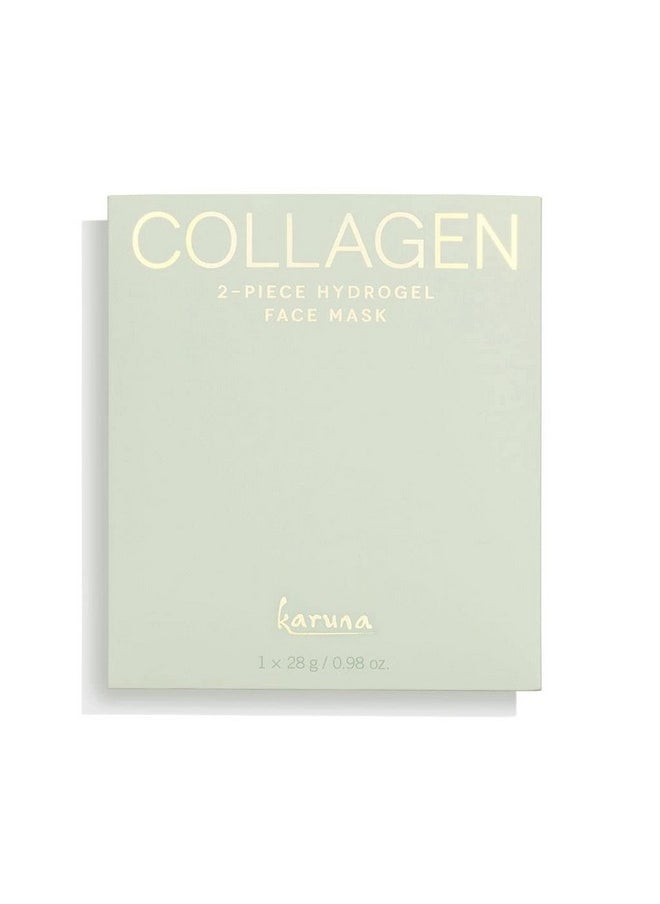 Karuna Skin - COLLAGEN Face Mask Sheets, Hydrogel 2-Piece Facial Mask, Age-Defying, Hydrating, Rejuvenating & Moisturizing Skin Care Essential That Targets Fine Lines & Wrinkles, 1 Pack