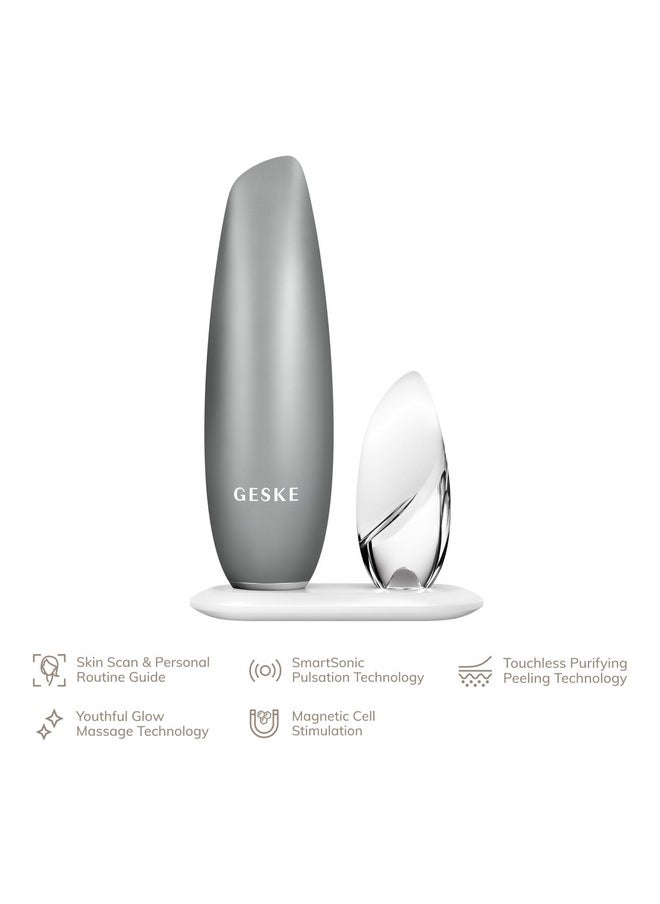GESKE SmartAppGuided™ Touchless Magnetic Peeling Mask 5 in 1 | Magnetic Face Mask | Removes Impurities | Facemask | Pore Cleansing | Skincare for All Genders | Best of Face Masks | Clean Skin Glow
