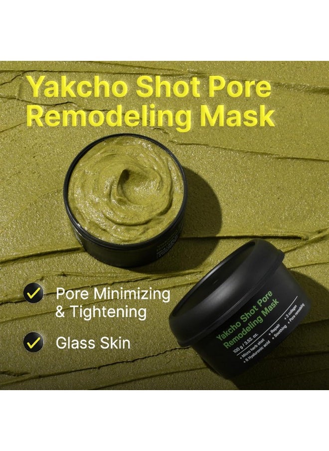 SUNGBOON EDITOR Yakcho Shot Pore Remodeling Mask | Clay Mask for Pores | Blackheand Remover | Korean Face Mask | Exfoliating Face Mask for Oily Skin | Korean Skin Care | 3.52 oz.