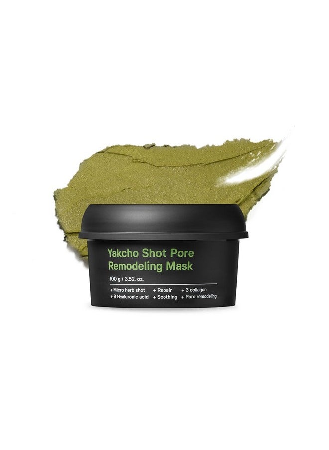 SUNGBOON EDITOR Yakcho Shot Pore Remodeling Mask | Clay Mask for Pores | Blackheand Remover | Korean Face Mask | Exfoliating Face Mask for Oily Skin | Korean Skin Care | 3.52 oz.