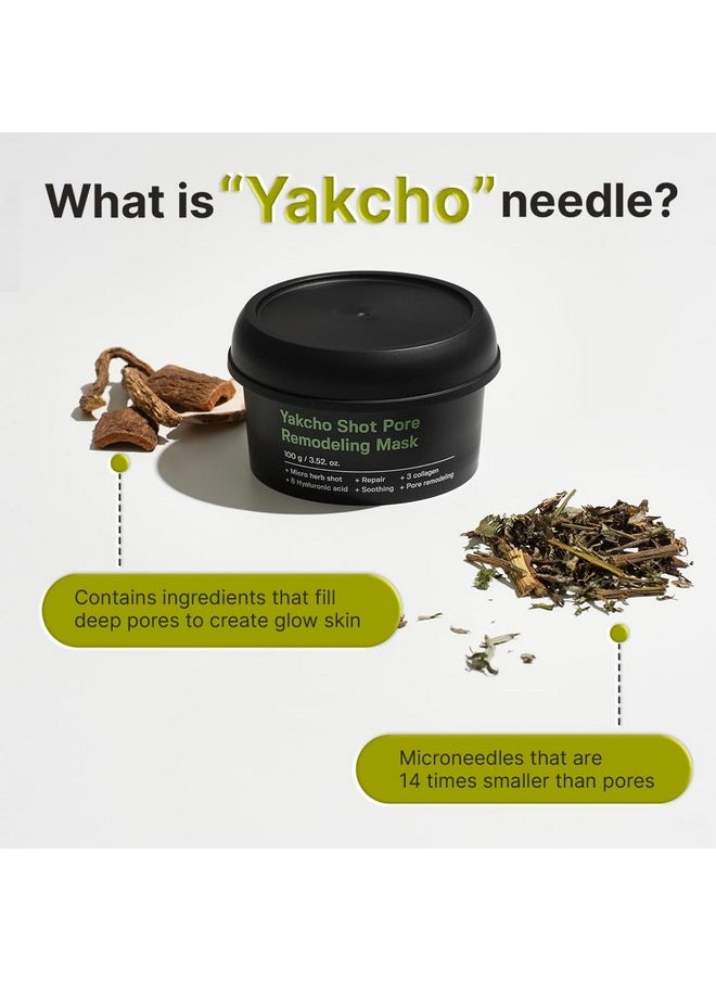 SUNGBOON EDITOR Yakcho Shot Pore Remodeling Mask | Clay Mask for Pores | Blackheand Remover | Korean Face Mask | Exfoliating Face Mask for Oily Skin | Korean Skin Care | 3.52 oz.