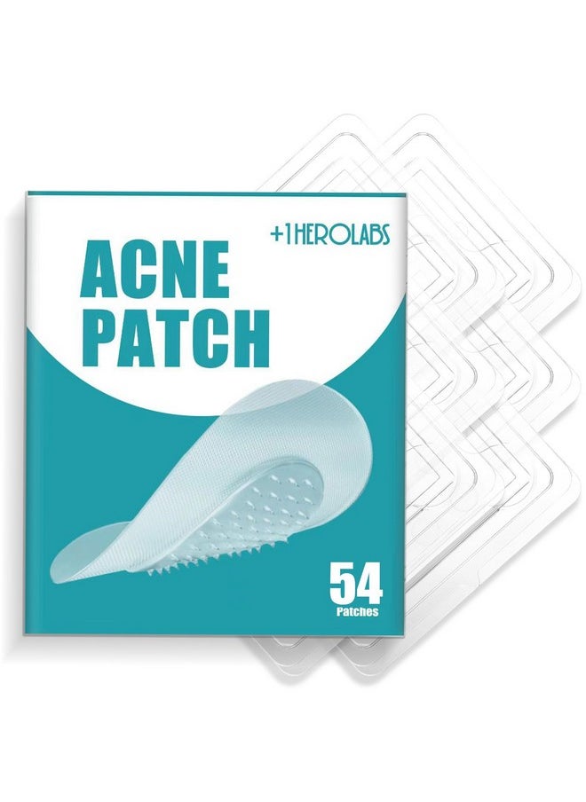 +1HEROLABS Microdart Acne Patch (54 Patches), Hydrocolloid Pimple Patches, Zit Patches, Pimple Patches for Face Salicylic Acid, Blemish Patches for Early Stage Deep Pimples (54 Count (Pack of 1))