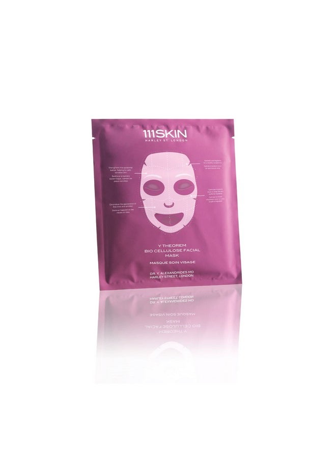 111SKIN Y Theorem Bio Cellulose Facial Mask | Repair, Rest & Rejuvenate Skin | Set of 5 (0.78 oz each)