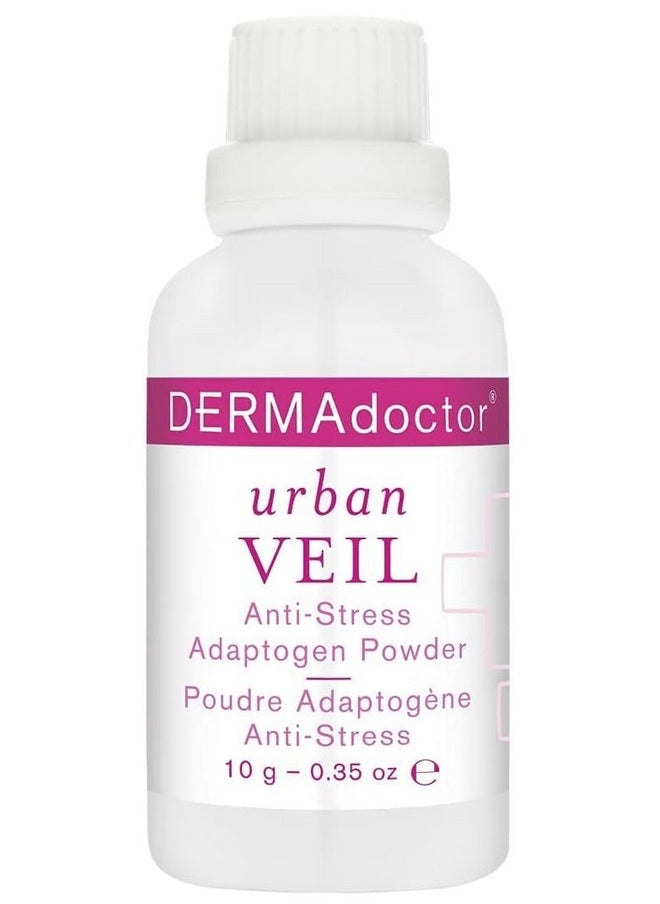 DERMAdoctor Urban Veil Dermatologist Formulated Anti Stress Antioxidant Powder with Niacinamide B3, Vitamin C and Elderberry - 0.35 oz