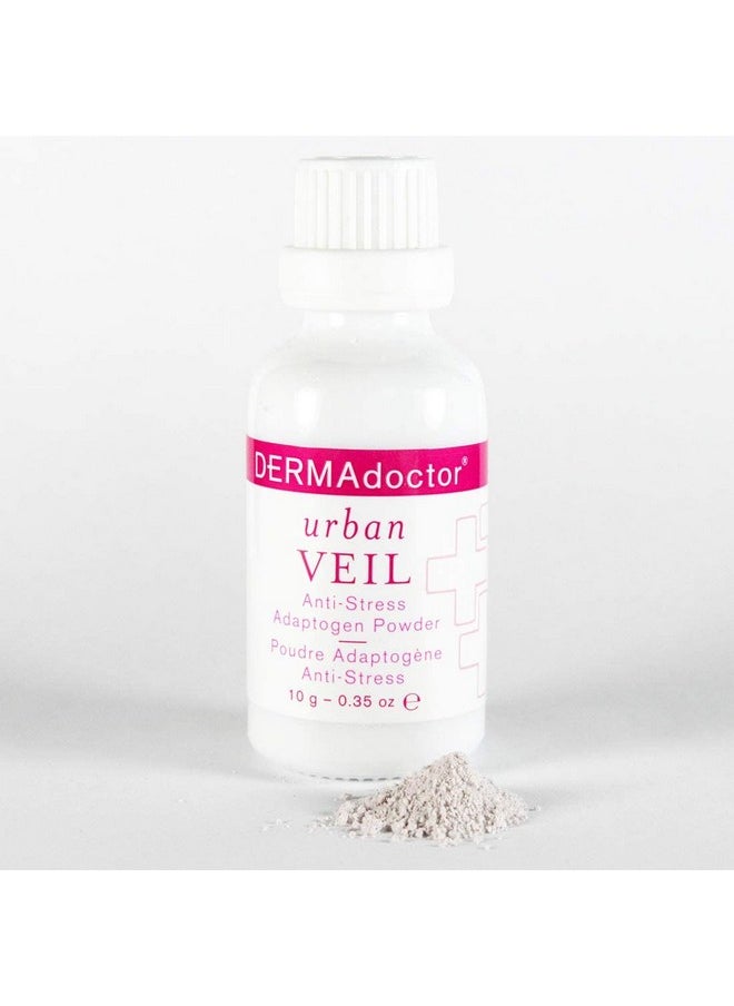 DERMAdoctor Urban Veil Dermatologist Formulated Anti Stress Antioxidant Powder with Niacinamide B3, Vitamin C and Elderberry - 0.35 oz
