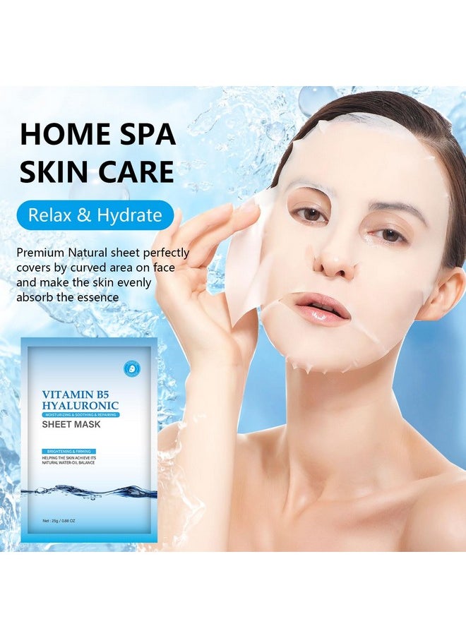 IREV Hydrating Face Masks Skincare, Moisturizing Facial Sheet Mask Skin care for Dry, Oily, Sensitive Skin,B5 Hyaluronic Acid Face Mask, Christmas Gifts for Women 10 Pack