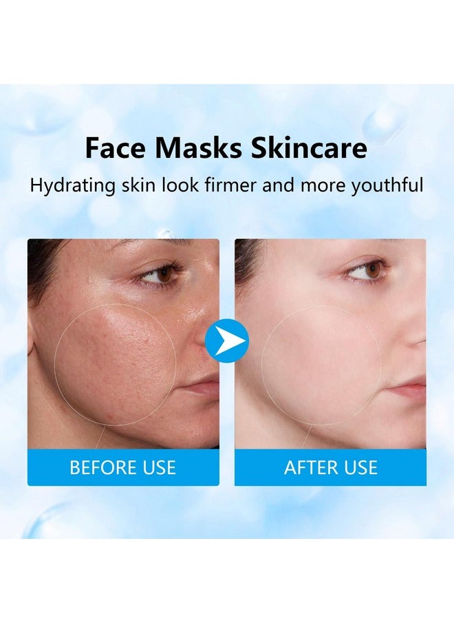 IREV Hydrating Face Masks Skincare, Moisturizing Facial Sheet Mask Skin care for Dry, Oily, Sensitive Skin,B5 Hyaluronic Acid Face Mask, Christmas Gifts for Women 10 Pack