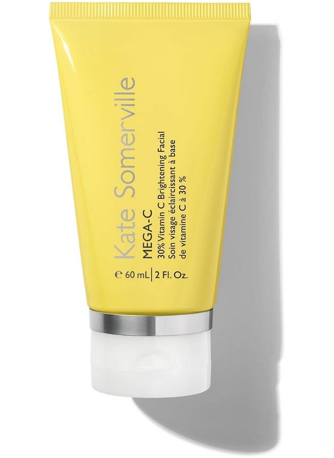 Kate Somerville Mega-C 30% Vitamin C Brightening Facial - Powerhouse Clinic-Grade Brightening Mask, 2 Fl Oz