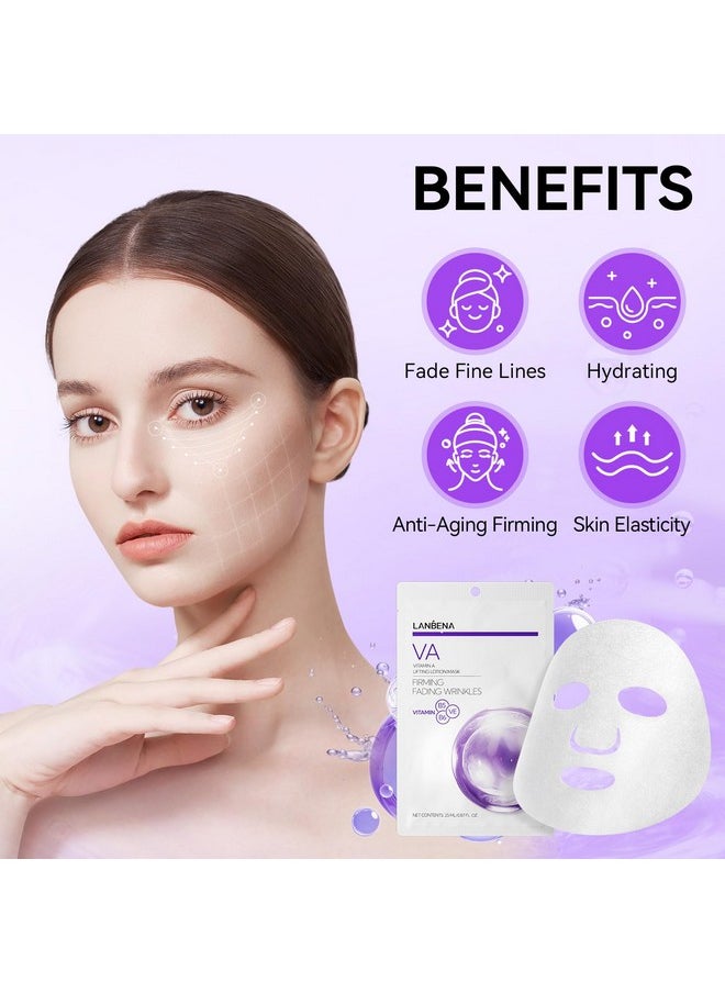 LENBENA Vitamin A Snail Mucin Serum, Self Care, Face Masks for Dry, Sensitive Skin, Not Tested on Animals