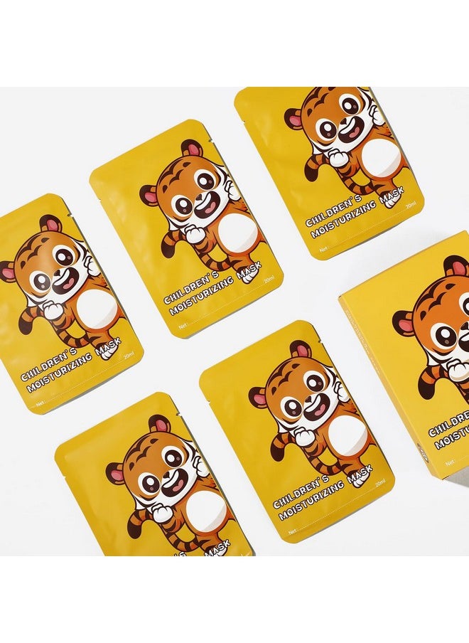 IREV Sheet Mask Skin Care, Animal Character Sheet Masks, Face Mask Skincare, Beauty Facial Mask Spa Face Mask, Soothing Face Sheet Masks, Facial Masks, Moisturizing Face Masks, 5 Pack (Tiger)