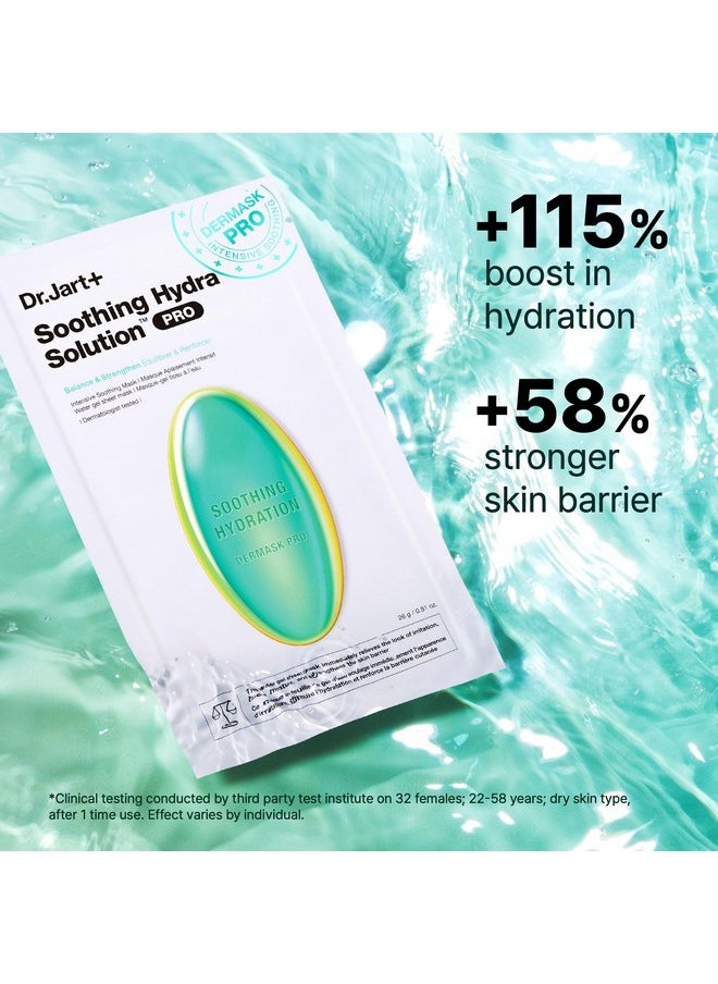 Dr.Jart+ Dermask™ Soothing Hydra Solution™ Face Mask for Visibly Irritated Skin | Sheet Mask | Korean Skin Care, 5 Pack