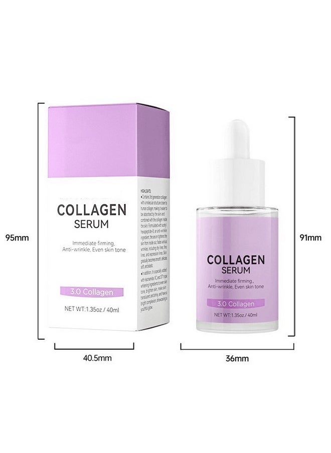 Collagen Serum For Face, Collagen Face Serum For Skin Tightening Helps Lift, Plump, & Firm Sagging Skin, Serums For Skin Care, Anti Wrinkle 1.35 Fl Oz