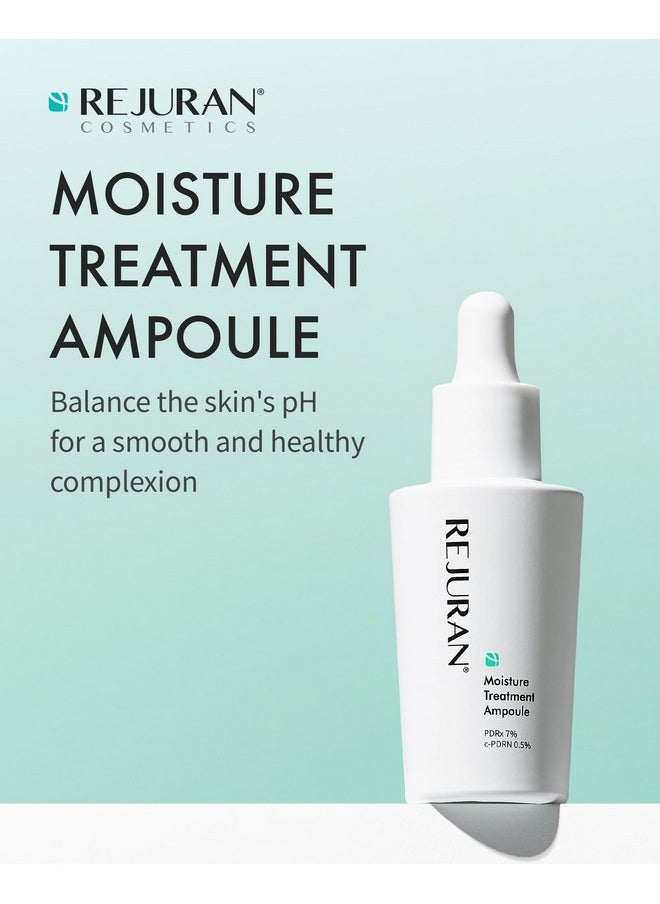 REJURAN® Moisture Treatment Ampoule, c-PDRN® - Hydrating Facial Serum for All Skin Types, Soothing & Barrier Strengthening, Moisture Retention with PDRx, Korean Skin Care (1.01 fl oz)
