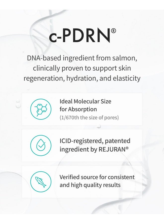REJURAN® Moisture Treatment Ampoule, c-PDRN® - Hydrating Facial Serum for All Skin Types, Soothing & Barrier Strengthening, Moisture Retention with PDRx, Korean Skin Care (1.01 fl oz)