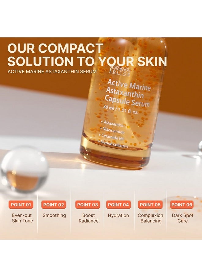 SUNGBOON EDITOR Active Marine Astaxanthin Serum 30ml | Even Skin Tone | Hydration & Vitalizing