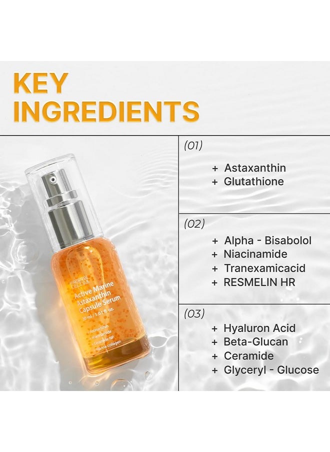 SUNGBOON EDITOR Active Marine Astaxanthin Serum 30ml | Even Skin Tone | Hydration & Vitalizing