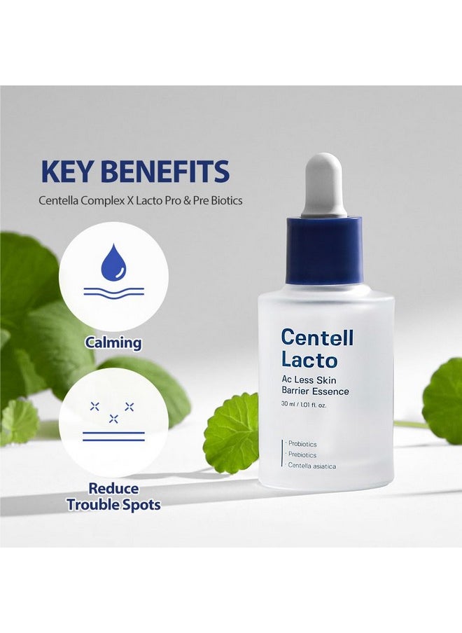 SUNGBOON EDITOR Centell Lacto AC Less Skin Barrier Essence Serum | Acne Treatment for Face | Probiotics Skin Care for Sensitive Skin | Niacinamide Hydrating Face Serum | Korean Skin Care