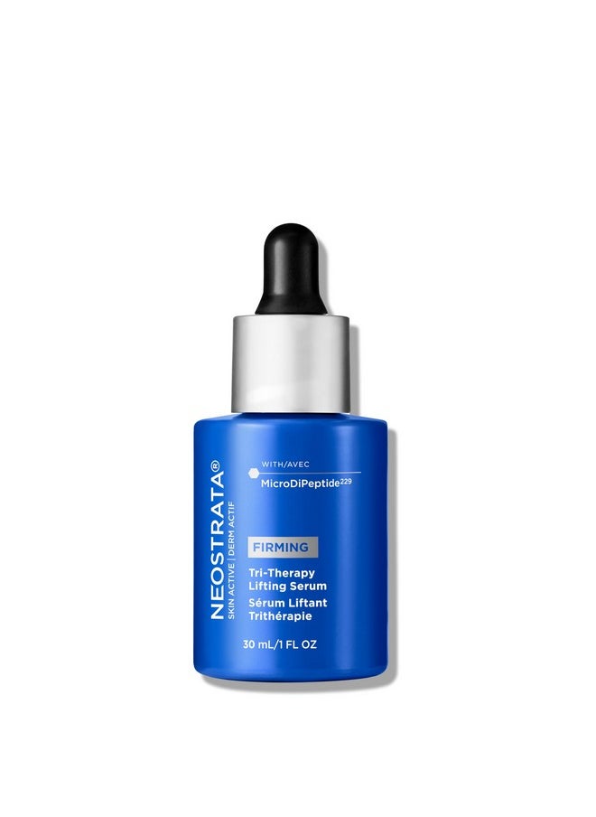 NEOSTRATA Tri-Therapy Lifting Serum, New & Improved Formula, 3D Volumizer, Lifting and Firming Antiaging Serum with Hyaluronic Acid Oil-Free Fragrance-Free, 1 fl. oz.