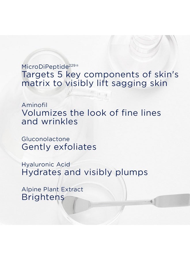 NEOSTRATA Tri-Therapy Lifting Serum, New & Improved Formula, 3D Volumizer, Lifting and Firming Antiaging Serum with Hyaluronic Acid Oil-Free Fragrance-Free, 1 fl. oz.