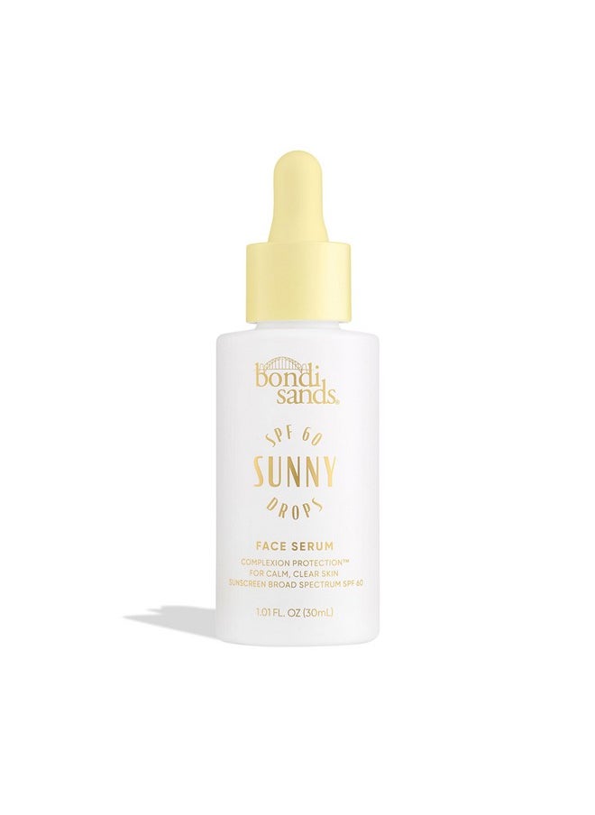 Bondi Sands Sunny Drops SPF 60 Face Serum, Hydrating + Nourishing Broad Spectrum Sunscreen, Lightweight, Silky-Smooth Finish, Oil-Free, 1.01 Fl Oz